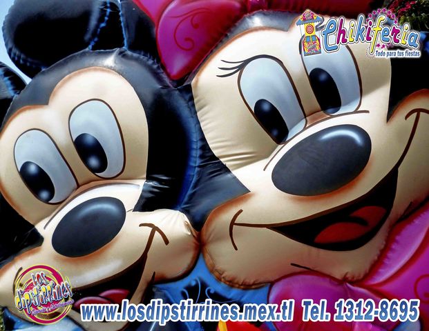 1 MIKEY Y MINNIE CON ESCALADORA  4M X 6M