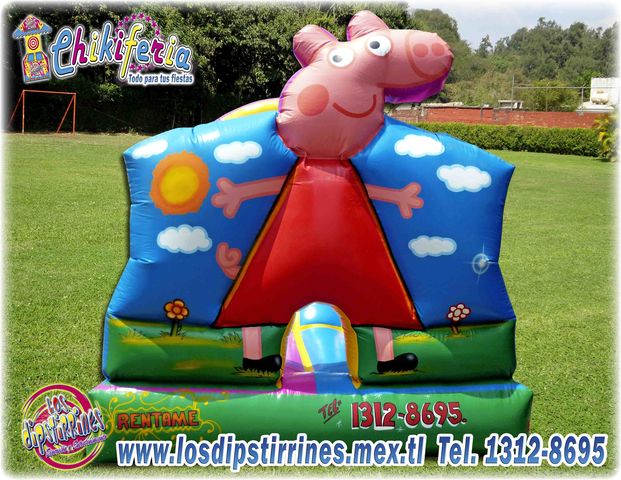 1 PEPA PIG CON ESCALADORA  3.5M X 5.5M