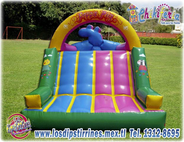 2 PEPA PIG CON ESCALADORA  3.5M X 5.5M